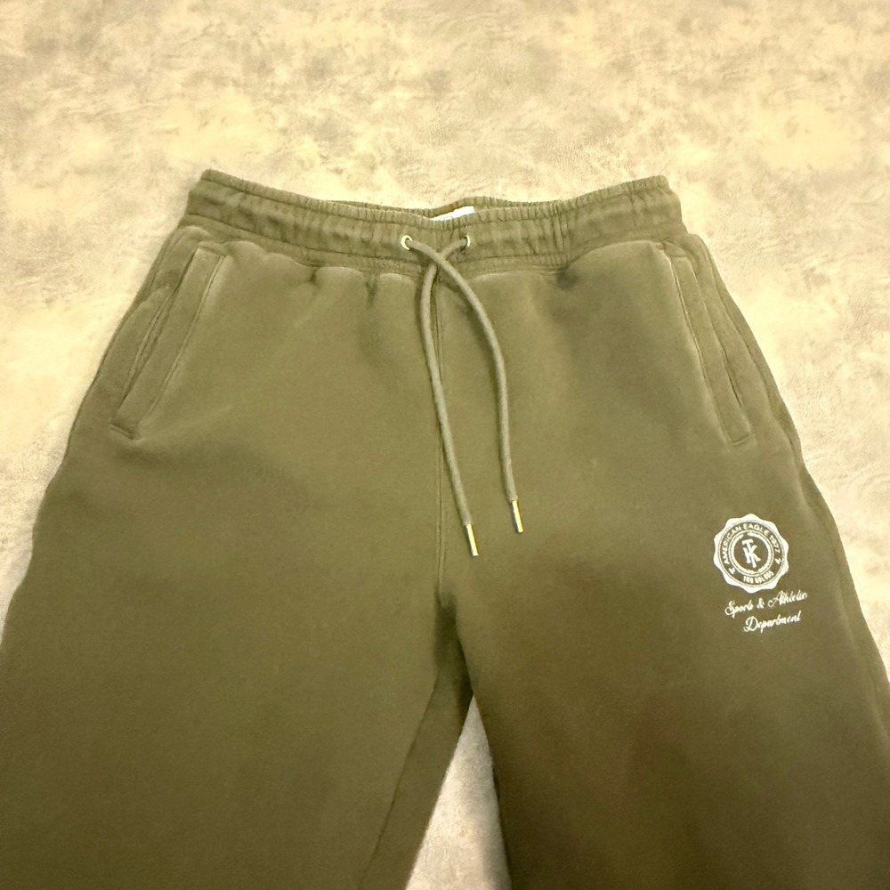 American Eagle Sweatpants Mens M Olive Green Tru Kolors Sports Athletic Joggers
